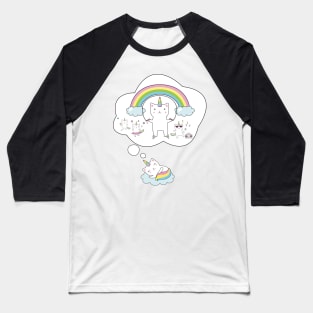 Caticorn T shirt Cat Unicorn Kittycorn Rainbow Gifts Kids Girls Women Funny Cute Tees Fitted Baseball T-Shirt